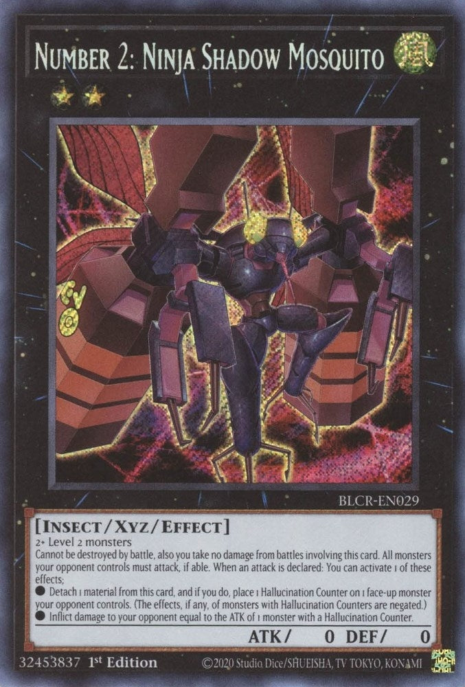 Image for Number 2: Ninja Shadow Mosquito (BLCR-EN029) (BLCR) - YuGiOh
