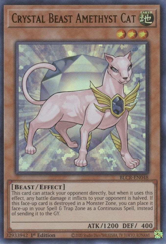 Image for Crystal Beast Amethyst Cat (BLCR-EN048) (BLCR) - YuGiOh