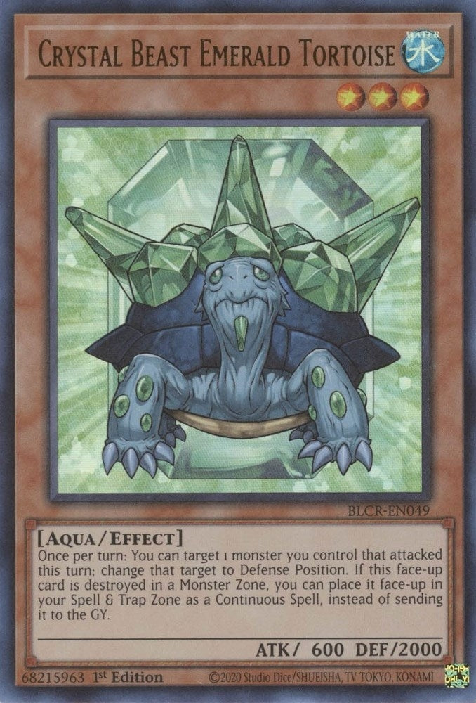 Image for Crystal Beast Emerald Tortoise (BLCR-EN049) (BLCR) - YuGiOh