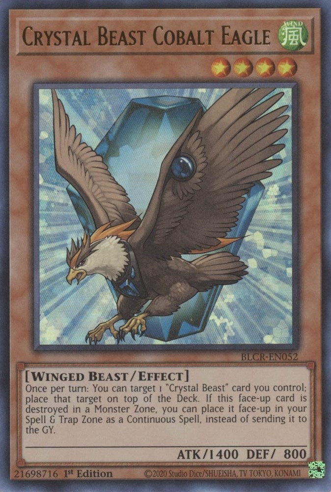 Image for Crystal Beast Cobalt Eagle (BLCR-EN052) (BLCR) - YuGiOh