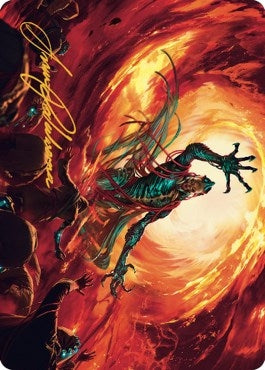 Image for Gix, Yawgmoth Praetor Art Card (Gold-Stamped Signature) (16) (The Brothers' War) - Magic: The Gathering