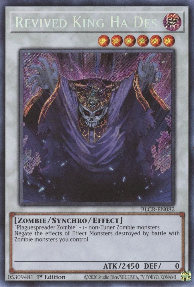 Image for Revived King Ha Des (BLCR-EN082) (BLCR) - YuGiOh