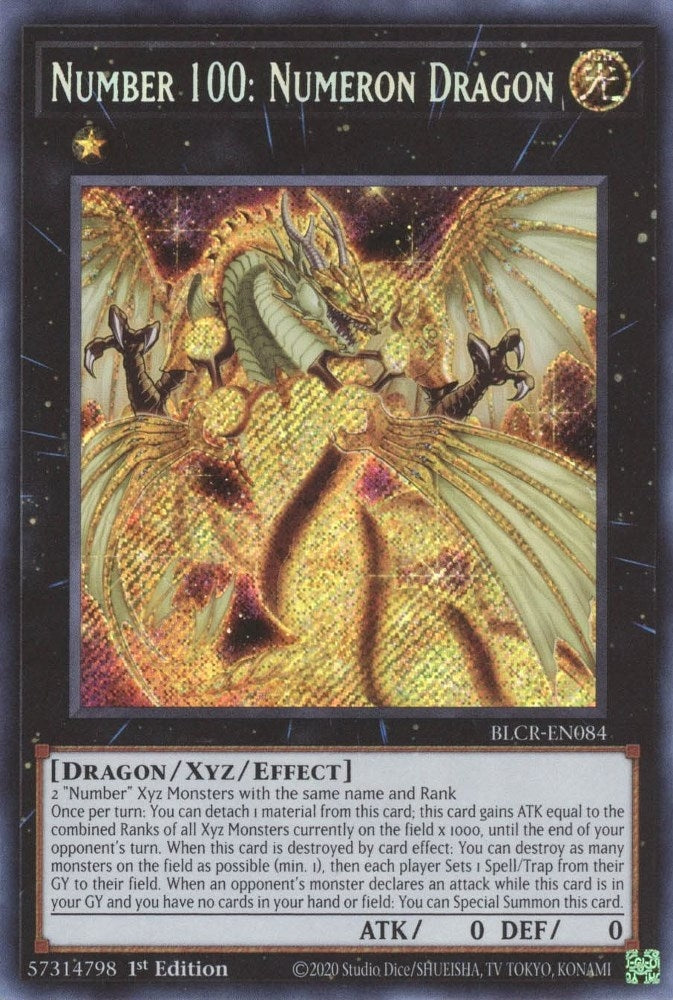 Image for Number 100: Numeron Dragon (BLCR-EN084) (BLCR) - YuGiOh