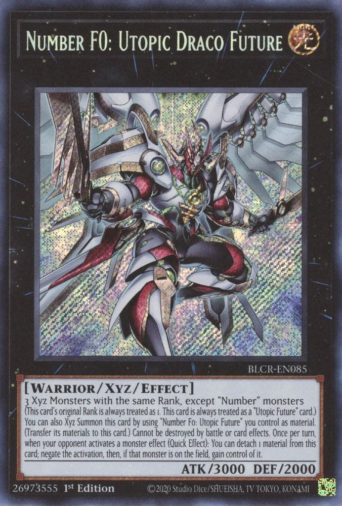 Image for Number F0: Utopic Draco Future (BLCR-EN085) (BLCR) - YuGiOh