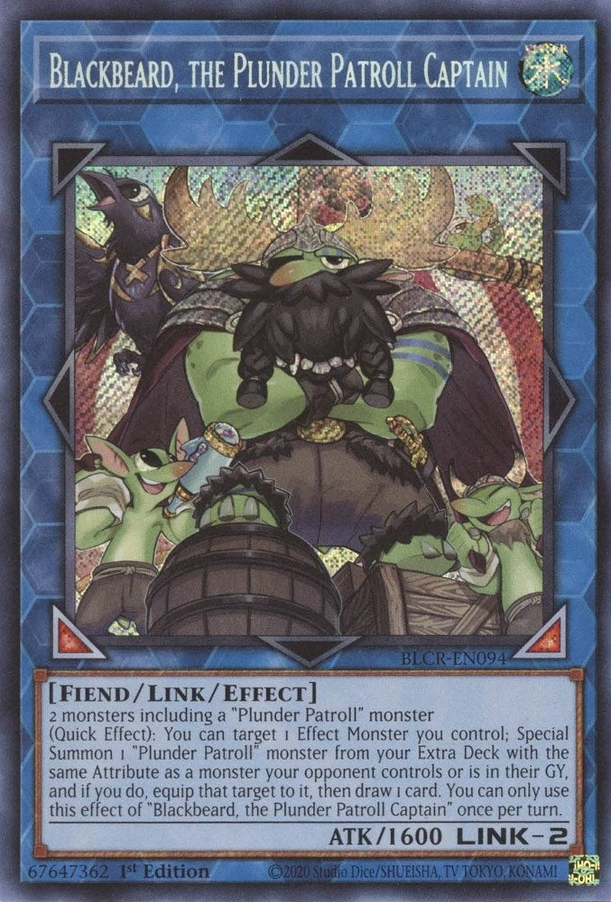 Image for Blackbeard, the Plunder Patroll Captain (BLCR-EN094) (BLCR) - YuGiOh