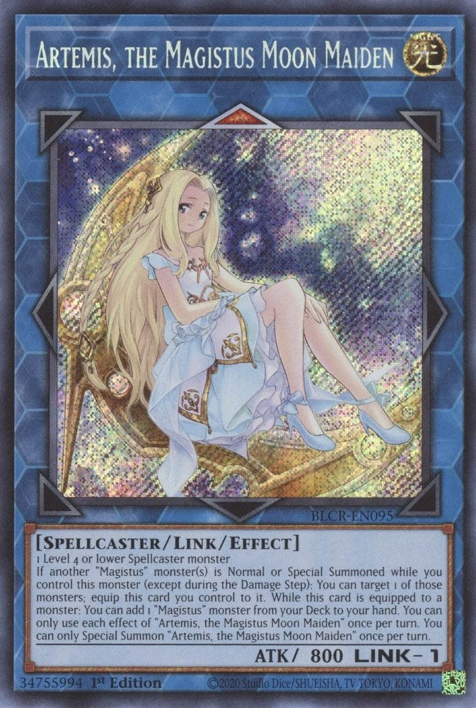 Image for Artemis, the Magistus Moon Maiden (BLCR-EN095) (BLCR) - YuGiOh