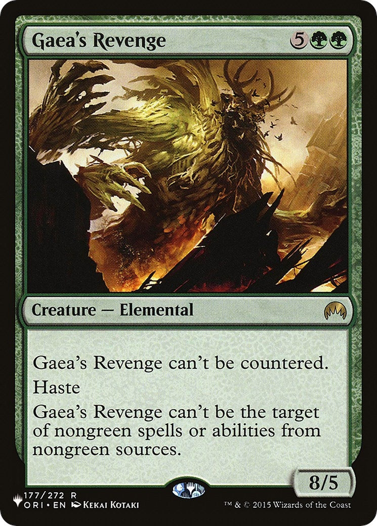 Image for Gaea's Revenge (177/272) (The List Reprints) - Magic: The Gathering