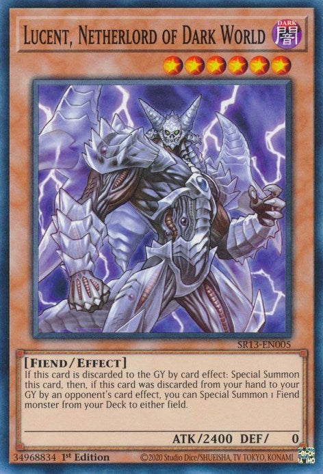 Image for Lucent, Netherlord of Dark World (SR13-EN005) (SR13) - YuGiOh
