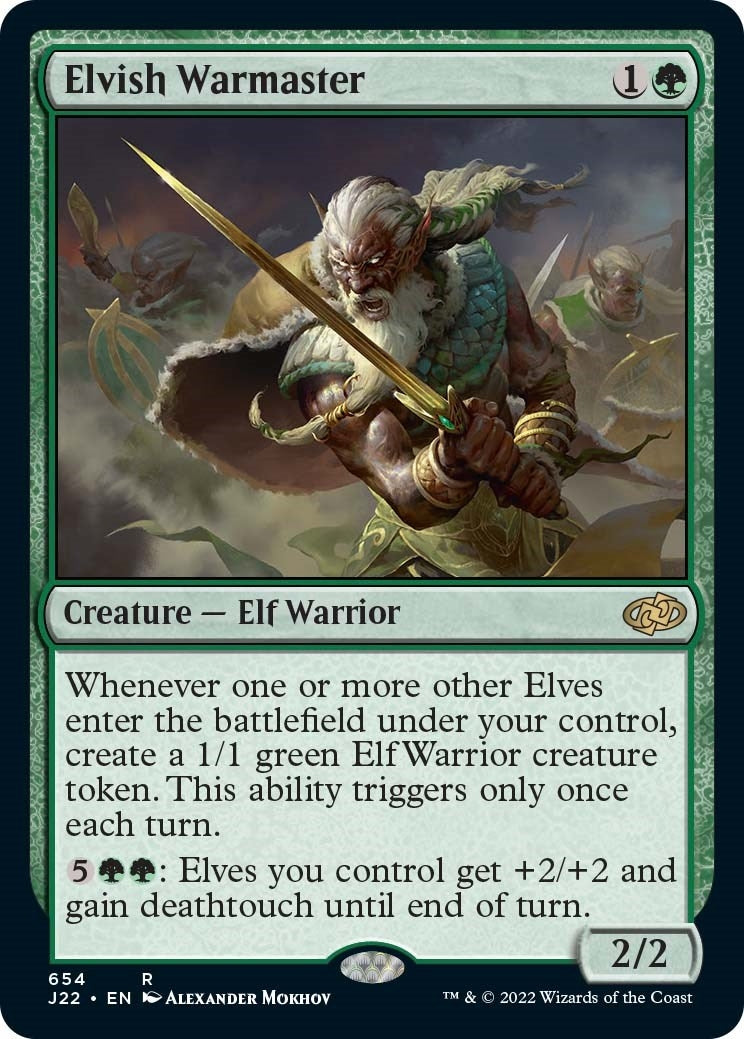Image for Elvish Warmaster (654) (Jumpstart 2022) - Magic: The Gathering
