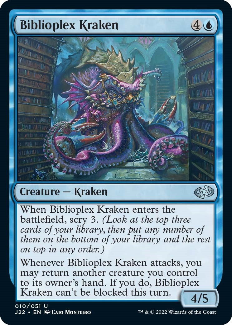 Image for Biblioplex Kraken (10) (Jumpstart 2022) - Magic: The Gathering