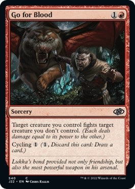 Image for Go for Blood (540) (Jumpstart 2022) - Magic: The Gathering