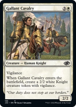 Image for Gallant Cavalry (186) (Jumpstart 2022) - Magic: The Gathering