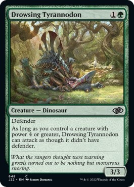 Image for Drowsing Tyrannodon (648) (Jumpstart 2022) - Magic: The Gathering