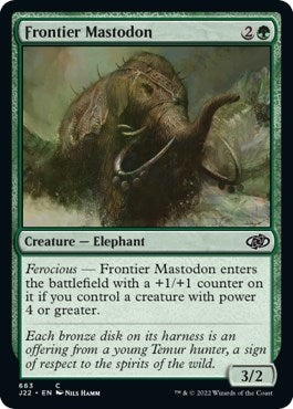 Image for Frontier Mastodon (663) (Jumpstart 2022) - Magic: The Gathering