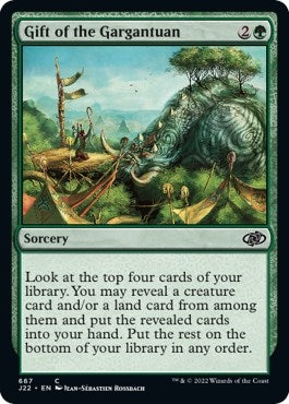 Image for Gift of the Gargantuan (667) (Jumpstart 2022) - Magic: The Gathering
