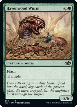 Image for Havenwood Wurm (670) (Jumpstart 2022) - Magic: The Gathering