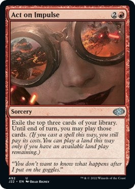 Image for Act on Impulse (492) (Jumpstart 2022) - Magic: The Gathering