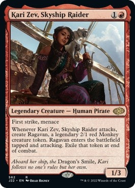 Image for Kari Zev, Skyship Raider (562) (Jumpstart 2022) - Magic: The Gathering