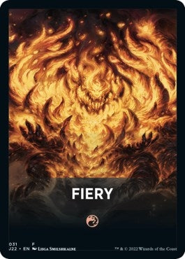 Image for Fiery Theme Card (31) (Jumpstart 2022) - Magic: The Gathering