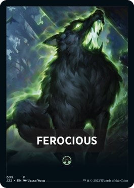 Image for Ferocious Theme Card (39) (Jumpstart 2022) - Magic: The Gathering