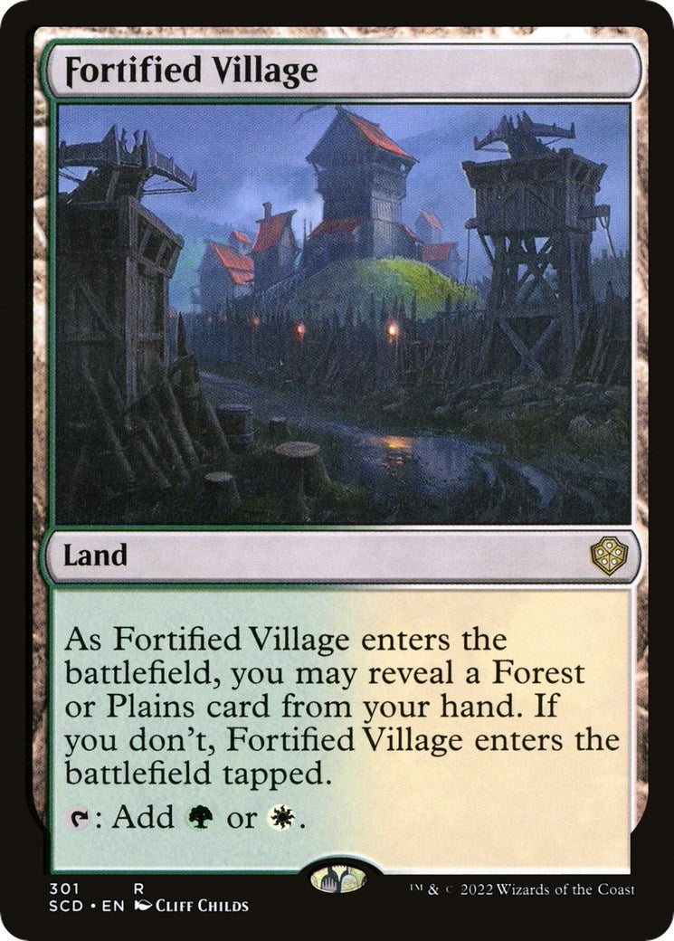 Image for Fortified Village (301) (Starter Commander Decks) - Magic: The Gathering