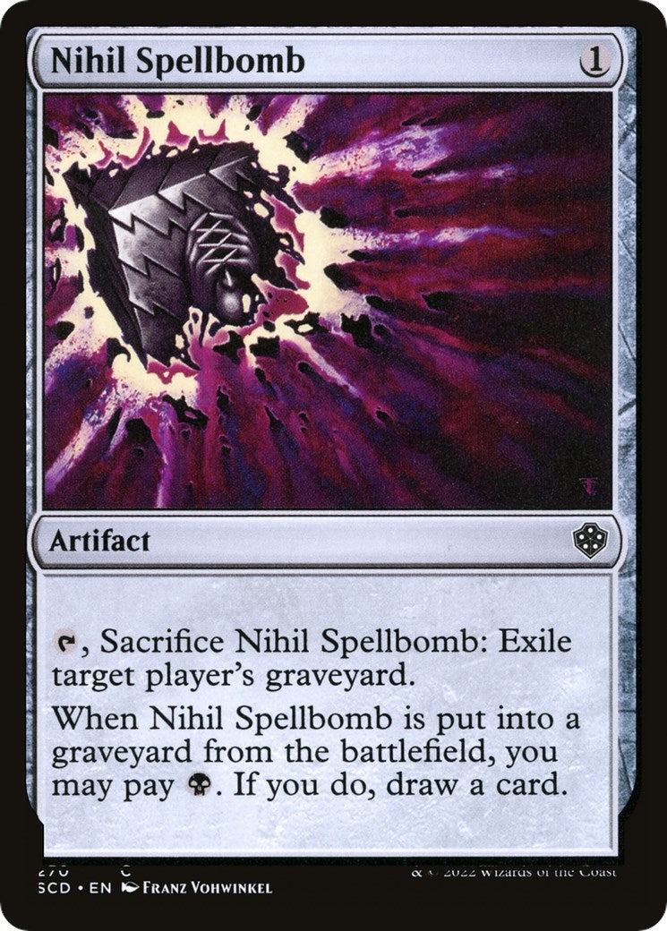Image for Nihil Spellbomb (270) (Starter Commander Decks) - Magic: The Gathering