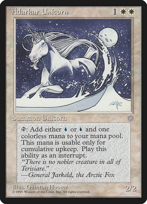 Image for Adarkar Unicorn (Ice Age) - Magic: The Gathering
