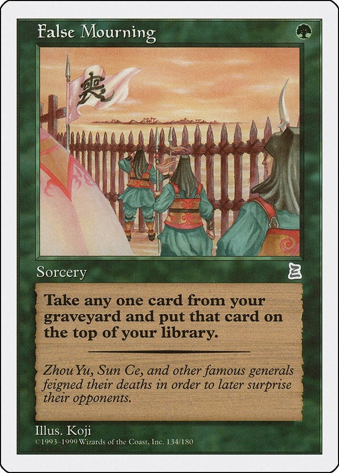 Image for False Mourning (134) (Portal Three Kingdoms) - Magic: The Gathering