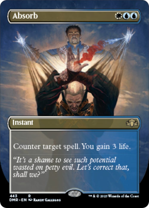 Image for Absorb (Borderless) (443) (Dominaria Remastered) - Magic: The Gathering