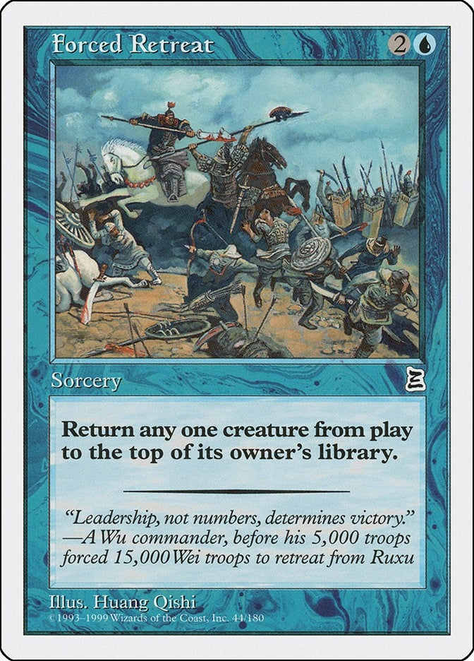 Image for Forced Retreat (44) (Portal Three Kingdoms) - Magic: The Gathering