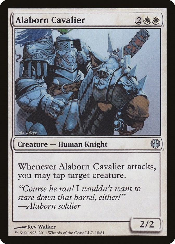 Image for Alaborn Cavalier (18) (Knights vs. Dragons) - Magic: The Gathering