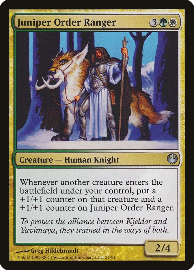 Image for Juniper Order Ranger (21) (Knights vs. Dragons) - Magic: The Gathering