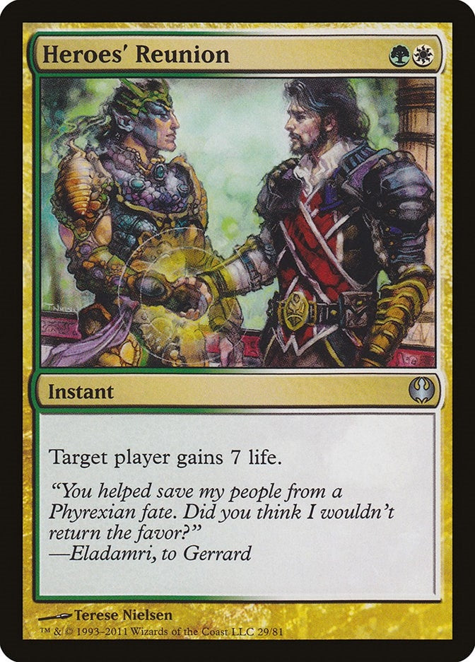 Image for Heroes' Reunion (29) (Knights vs. Dragons) - Magic: The Gathering
