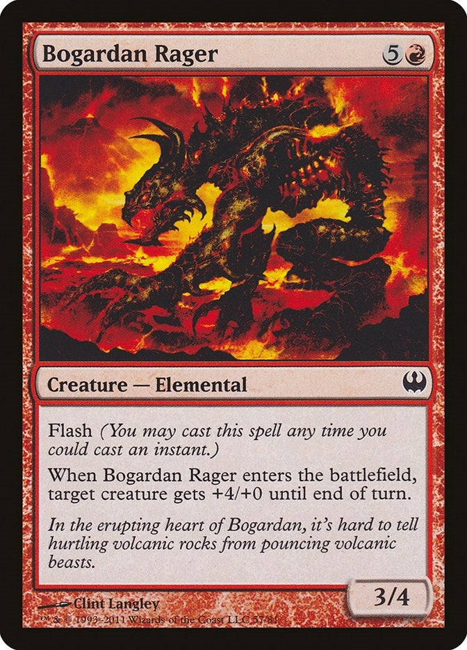Image for Bogardan Rager (57) (Knights vs. Dragons) - Magic: The Gathering