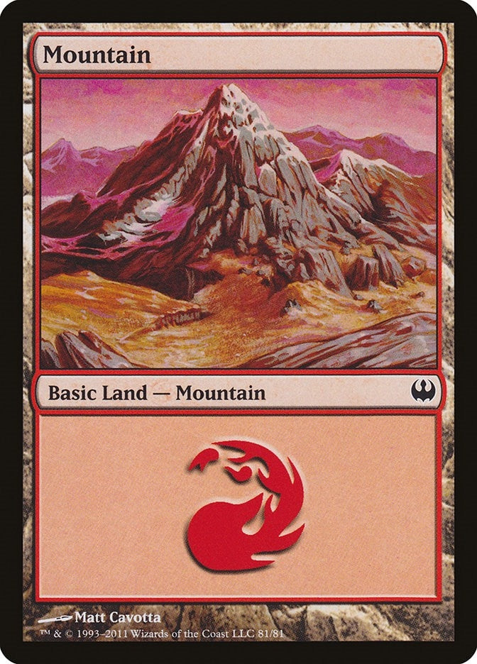 Image for Mountain (81) (81) (Knights vs. Dragons) - Magic: The Gathering