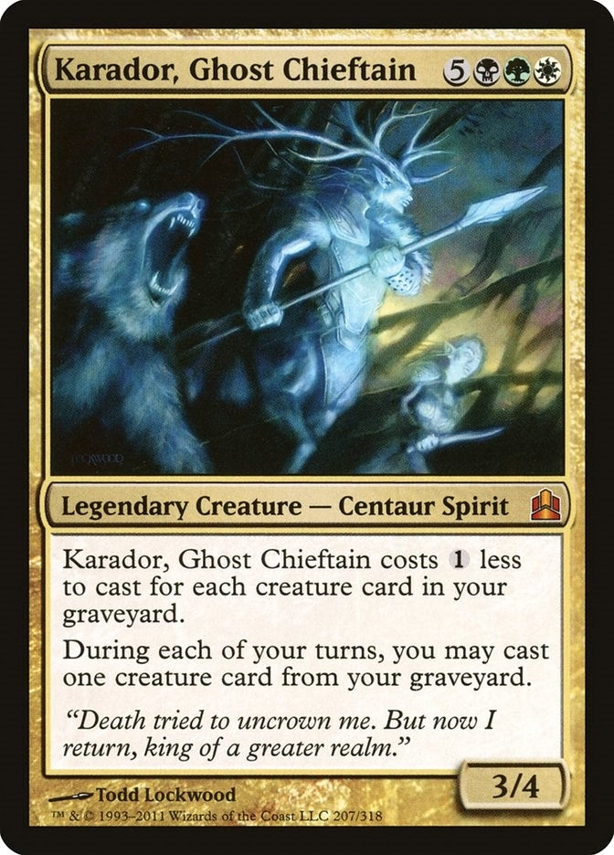 Image for Karador, Ghost Chieftain (207) (Commander) - Magic: The Gathering
