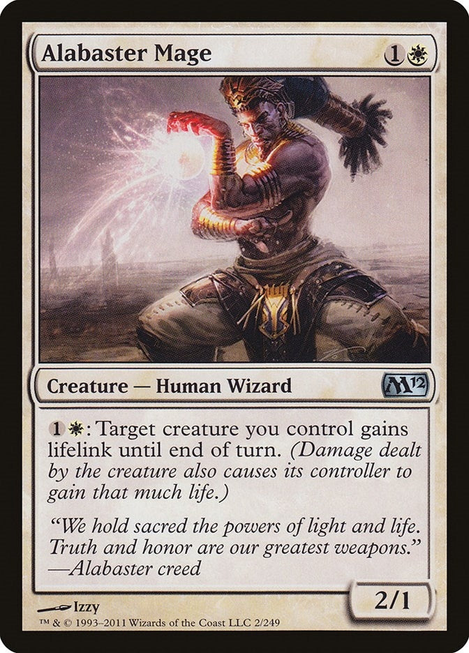 Image for Alabaster Mage (2) (Magic 2012 (M12)) - Magic: The Gathering