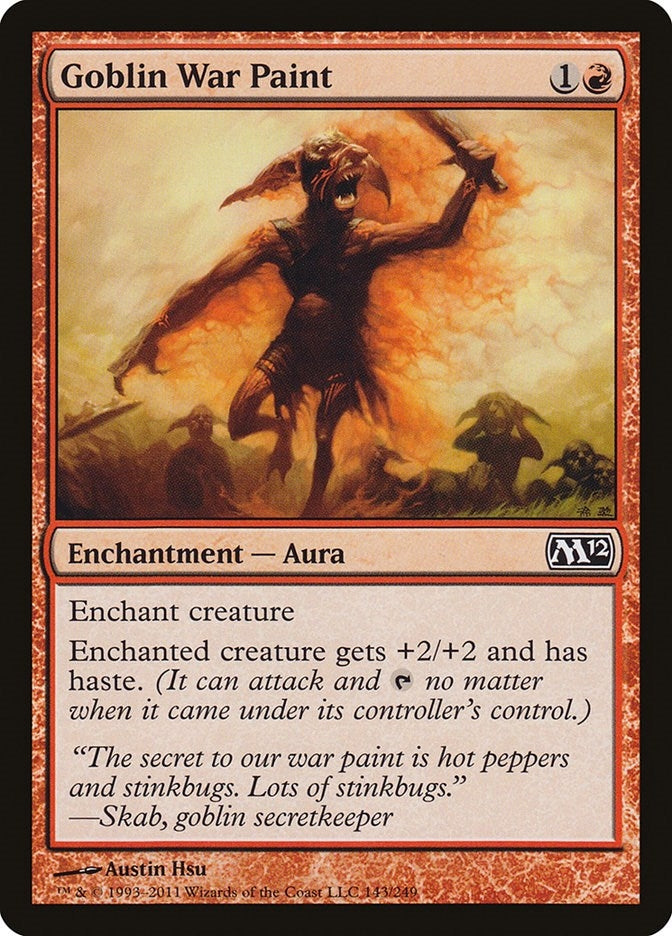 Image for Goblin War Paint (143) (Magic 2012 (M12)) - Magic: The Gathering
