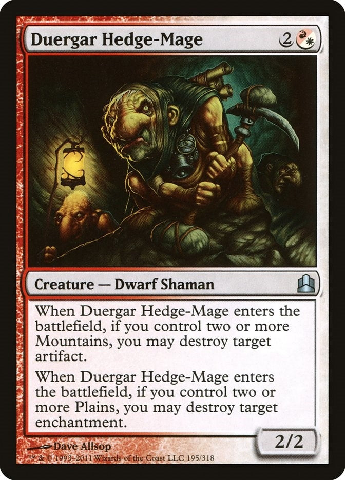 Image for Duergar Hedge-Mage (195) (Commander) - Magic: The Gathering