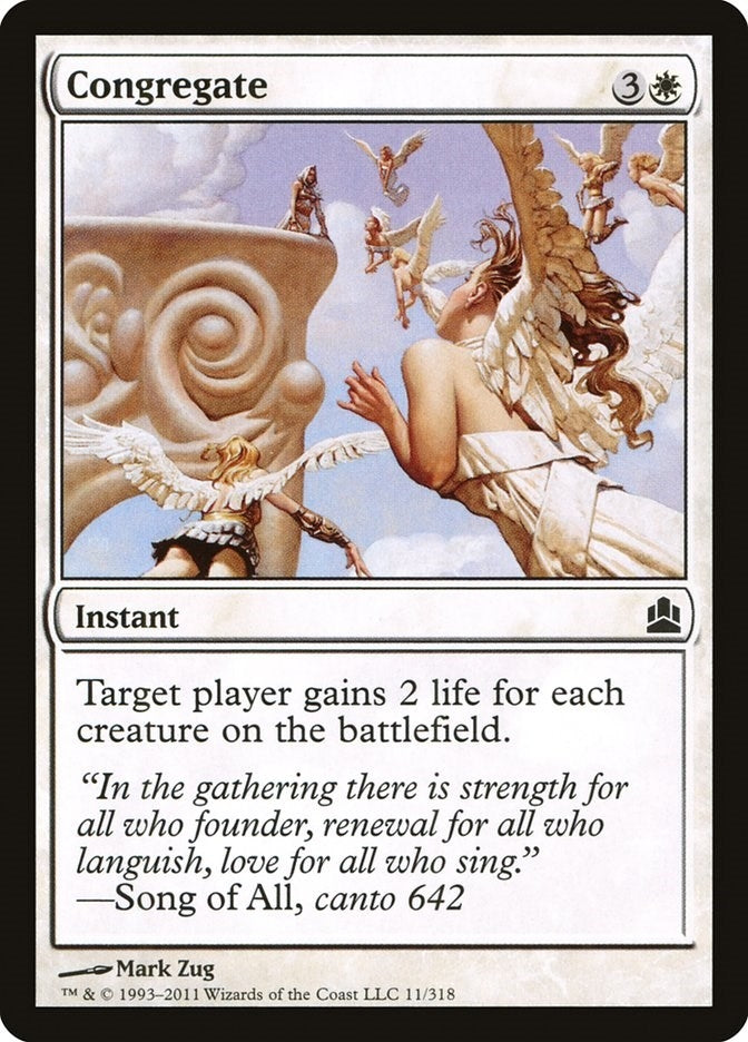 Image for Congregate (11) (Commander) - Magic: The Gathering