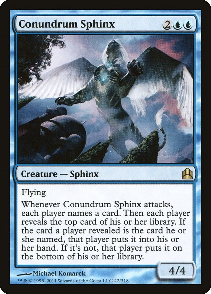 Image for Conundrum Sphinx (42) (Commander) - Magic: The Gathering