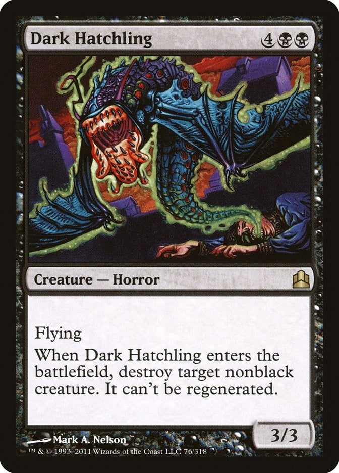 Image for Dark Hatchling (76) (Commander) - Magic: The Gathering