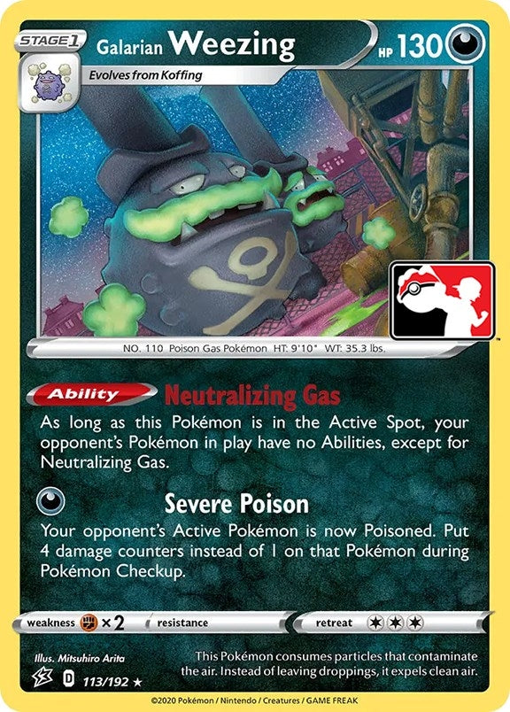 Image for Galarian Weezing (113/192) - Pokemon