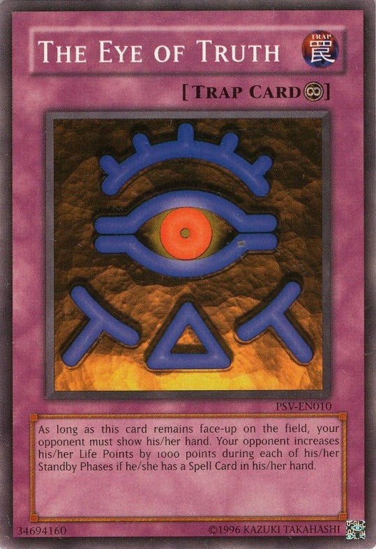 Image for The Eye of Truth (PSV-EN010) (Pharaoh's Servant (Worldwide English)) - YuGiOh