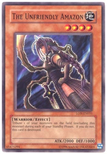 Image for The Unfriendly Amazon (LON-EN031) (LON-EN) - YuGiOh