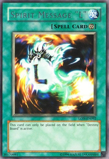 Image for Spirit Message "L" (LON-EN092) (LON-EN) - YuGiOh