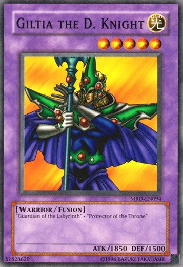 Image for Giltia the D. Knight (MRD-EN094) (Metal Raiders (Worldwide English)) - YuGiOh