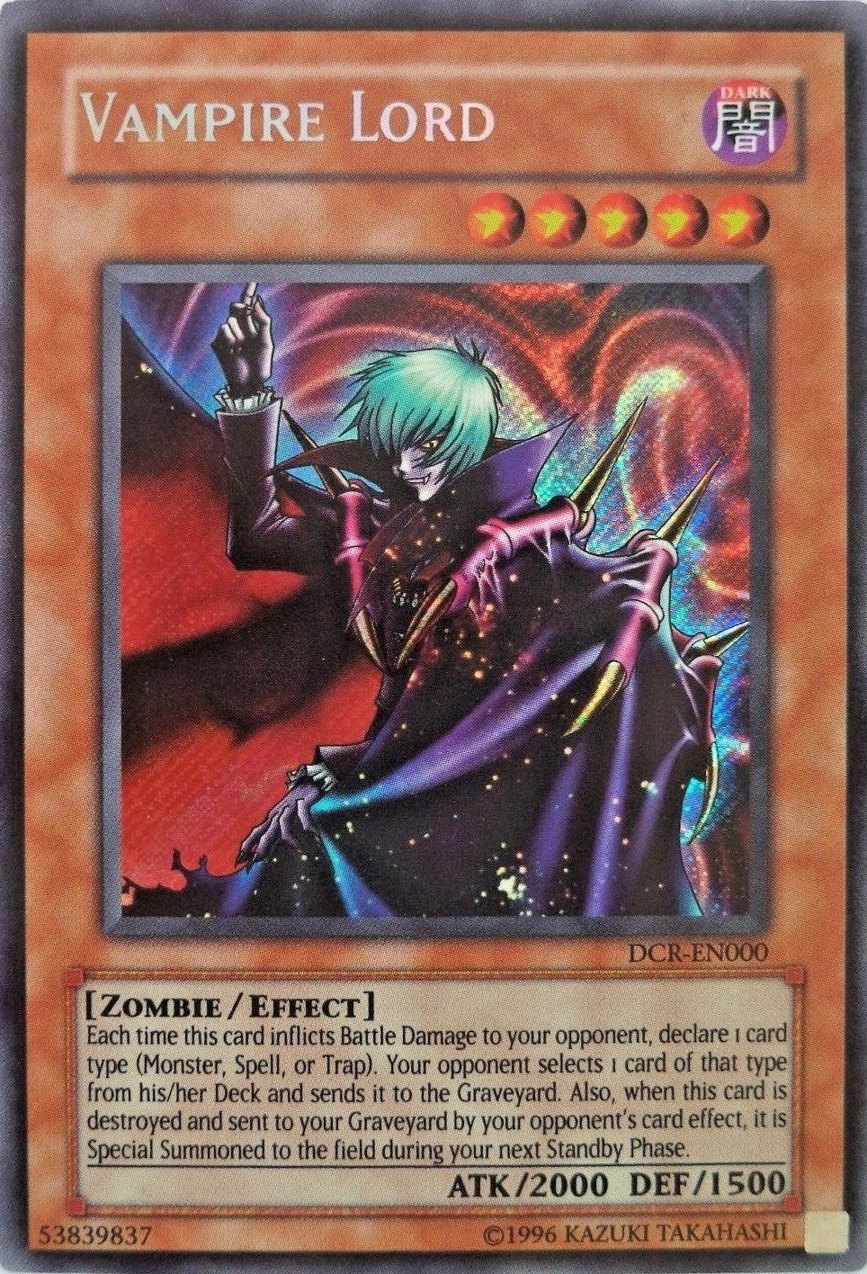 Image for Vampire Lord (DCR-EN000) (DCR-EN) - YuGiOh
