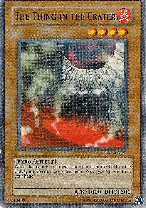 Image for The Thing in the Crater (IOC-EN063) (Invasion of Chaos (Worldwide English)) - YuGiOh