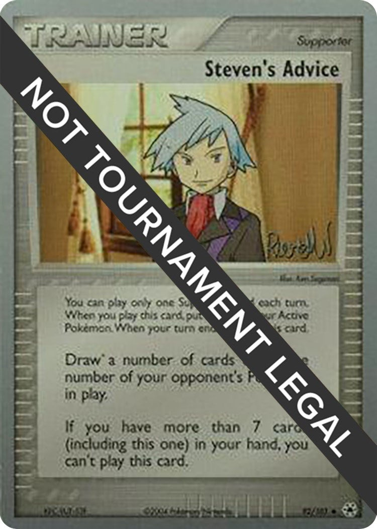 Image for Steven's Advice - 2004 (Reed Weichler) (92/101) (WCD) - Pokemon